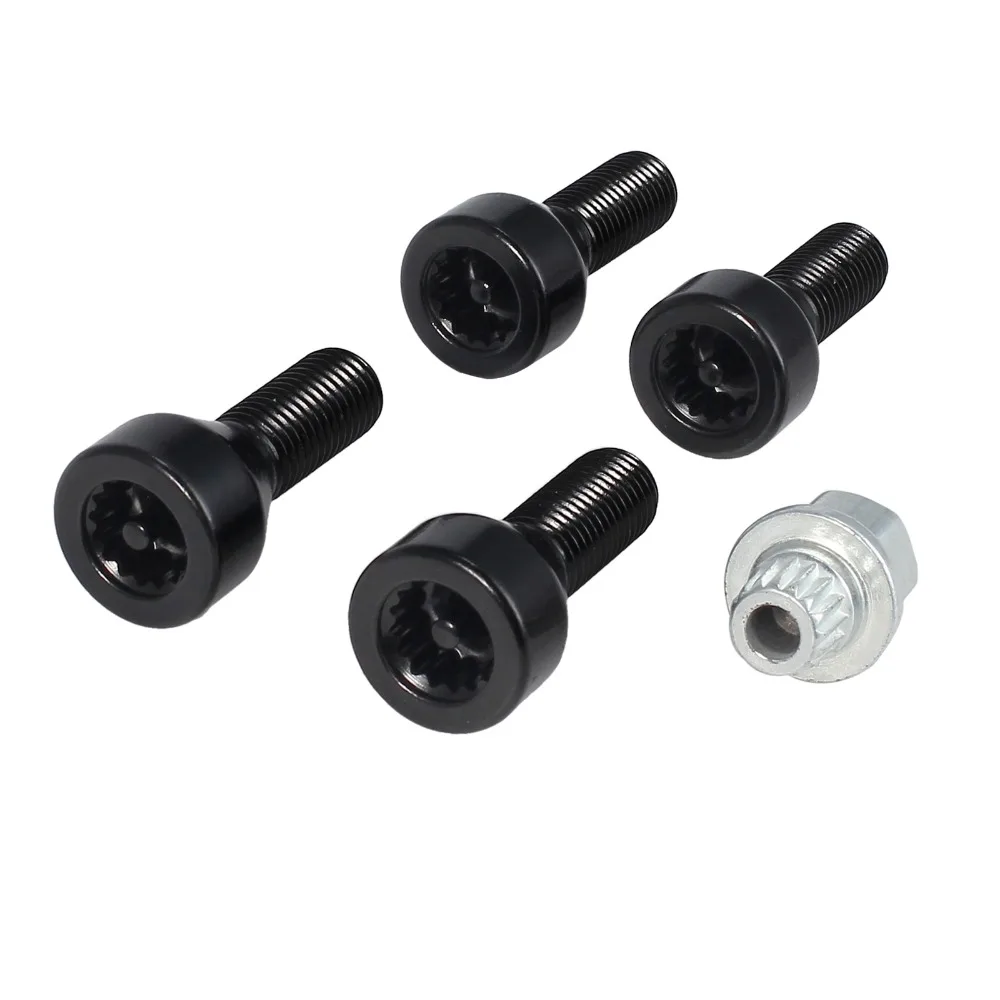 Комплект черных болтов для автоблокировки колес Bmw E46 E87 E90 E60 M12 x 1 5 36136786419 36131180882