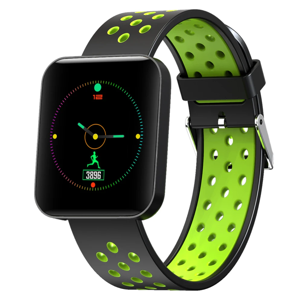 Smart Watch Color Screen IP68 Waterproof Heart Rate Blood Pressure Monitor Replaceable Bracelet For Android IOS
