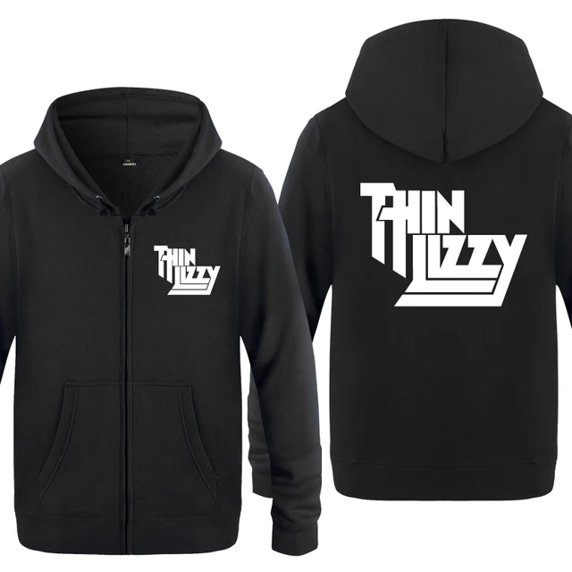 Thin Lizzy Rock Rap Music Sweatshirts Men 2018 Mens Zipper Hooded