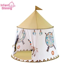 Детский Сияющий игровой шатер, игровой домик, детская палатка, игровой домик, 116x123 см, удобная переноска, Детская домашняя игрушка, маленькая палатка