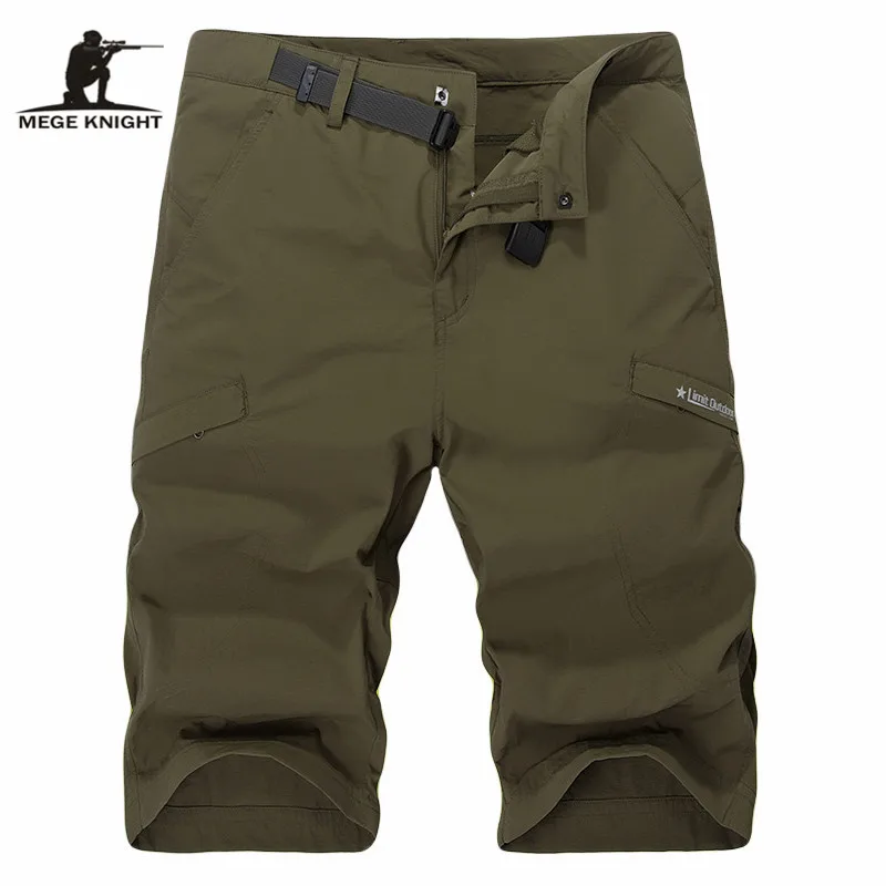 MEGE Men Summer Combat Swat Army Waterproof Shorts Quick Drying Trousers Men Summer Clothing