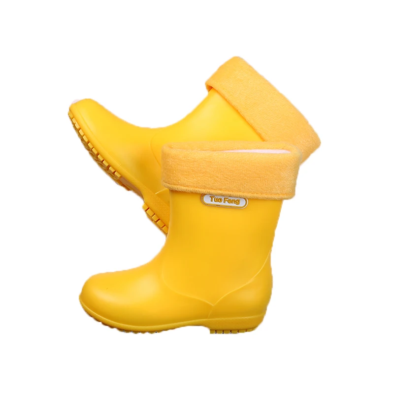 

Candy Color 2018 Children Rain Boots Boys and Girls Non-slip Waterproof Boots Toddler Children Water Shoes Solid Color Overshoes