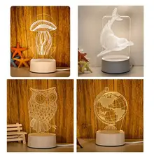 VOPPV LED Fortnite 3D Usb Children’s Night Light Fixtures for Bedroom Lamparas Bedside Lava Lamp Luminary US Plug Night Light