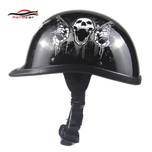 New Vintage German Style Motorcycle Helmet Motorbike Cruiser Scooter Touring Half Helmet Retro Casco Moto Helmet Capacete DOT