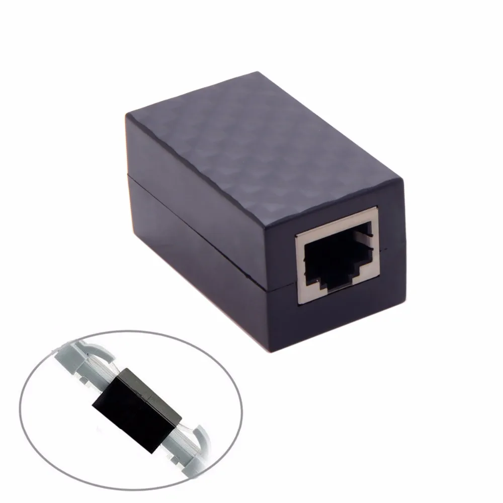 5 шт./лот Защита от молнии RJ45 UTP STP CAT6 CAT5e Женский сетевой адаптер Lan удлинитель