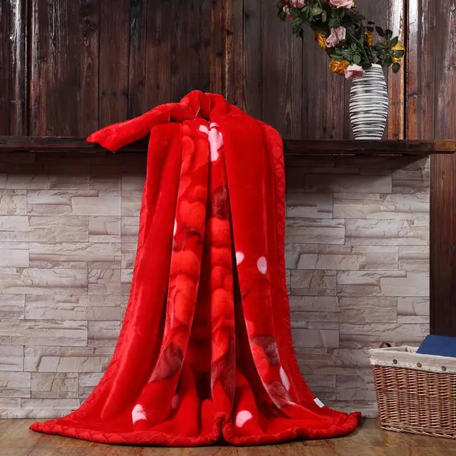 The best product in the winter comfortable Super soft blanket Chinese style Thickened warm