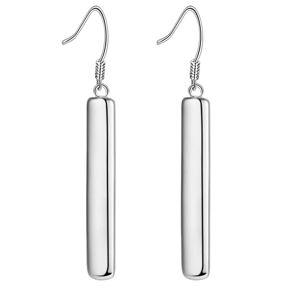 

bar simple fashion high quality Silver Earrings for women fashion jewelry earrings /GQCOYUGT UIBPDWTN
