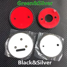 High quality Green Silver Black 90mm/80mm Emblem Badge Front Rear badge Hood Trunk wheel hub caps For Octavia Fabia Superb Yeti