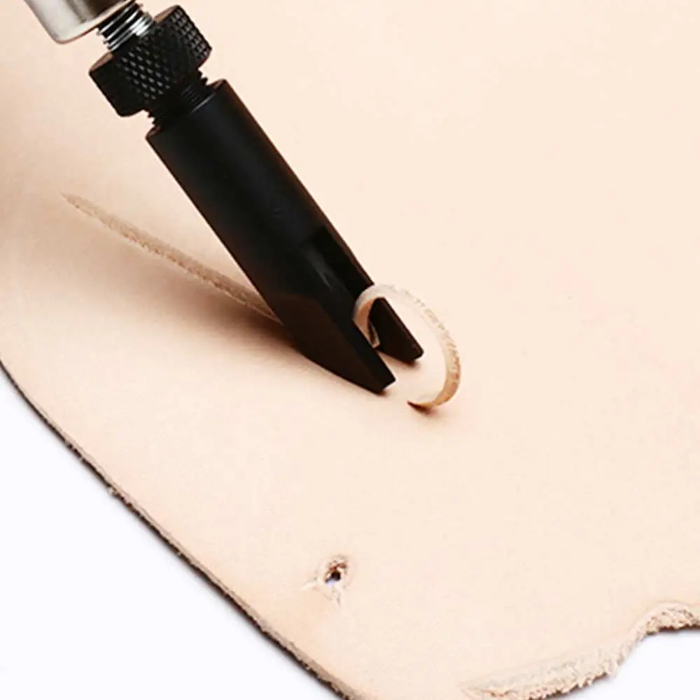

Diy handmade cowhide leather V-grooving device groove tools Cutting Groover Skiving Trimming Adjustable V Leather Craft Tools