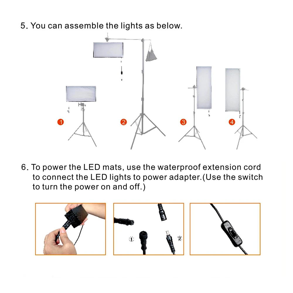 Capsaver, 4 в 1, светильник для фотосъемки, набор, Диммируемый светодиодный студийный светильник, 100 Вт, 5500 к, CRI95, с 2,4G, беспроводной пульт дистанционного управления, панельная лампа