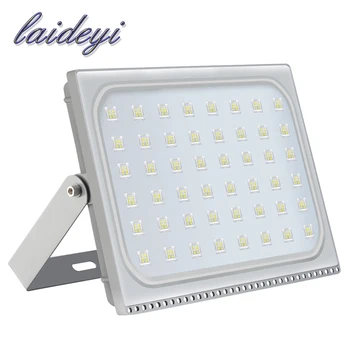 

LAIDEYI 1PCS Ultra Thin LED Floodlight 300W IP65 Waterproof Flood Light Outdoor Lighting AC 220-240V LED Spotlight