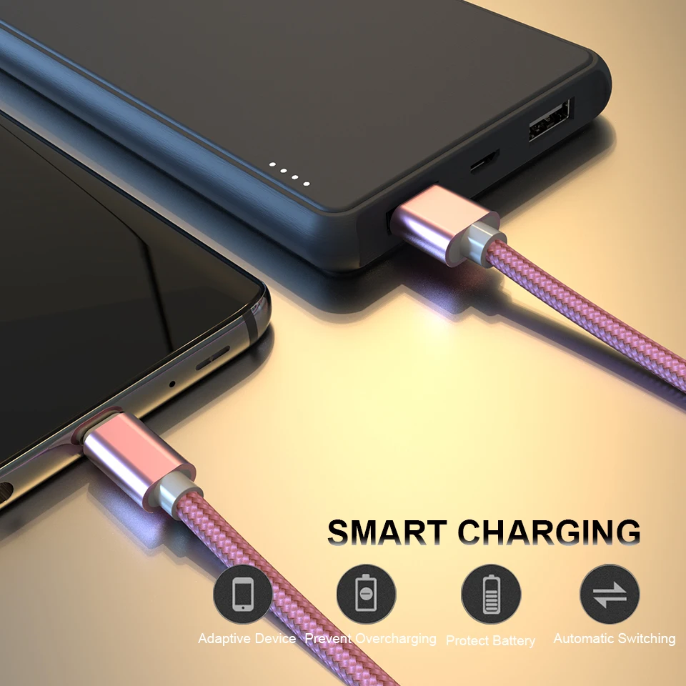 المصغّر usb كابل شاحن هاتف محمول يعمل بنظام تشغيل أندرويد سريع شحن مزامنة بيانات Kable لسامسونج A7 S7 Xiaomi Redmi ملاحظة 5 6 برو هواوي الشرف 8X9