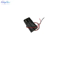100Pcs 2xAA Battery Case Holder Socket Wire Junction Boxes With 15cm Wires