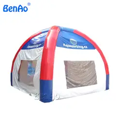 T006 индивидуальные надувные палатки паук палатка с 2 прозрачных окна игрушка палатка, Надувные пузырь палатка для продажи