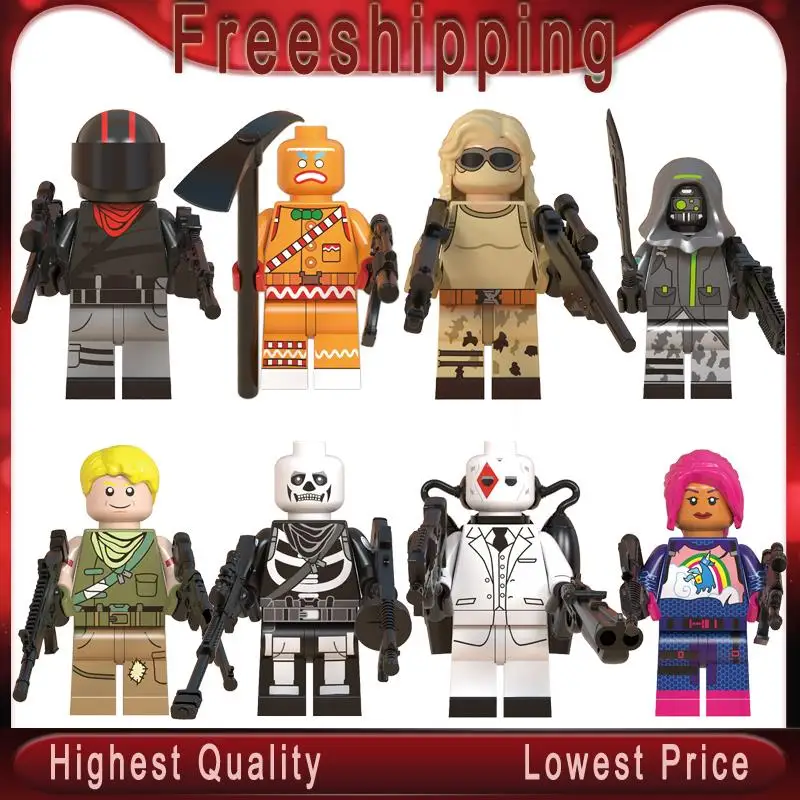 

TPS Building Blocks Skull Trooper Default Skin Wild Card Brite Bomber Burnout Scorpion Archetype Toys Gifts