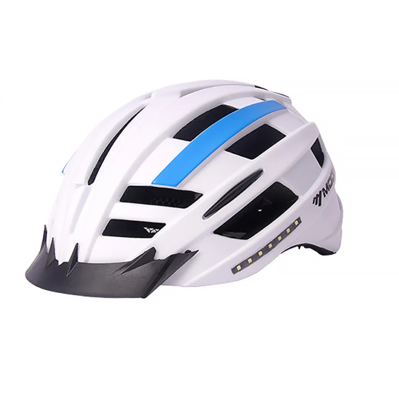 

BABAALI Cycling Helmet Intelligent Bluetooth Music ultralight helmet EPS integrated LED men's road night riding helmet Casque 62