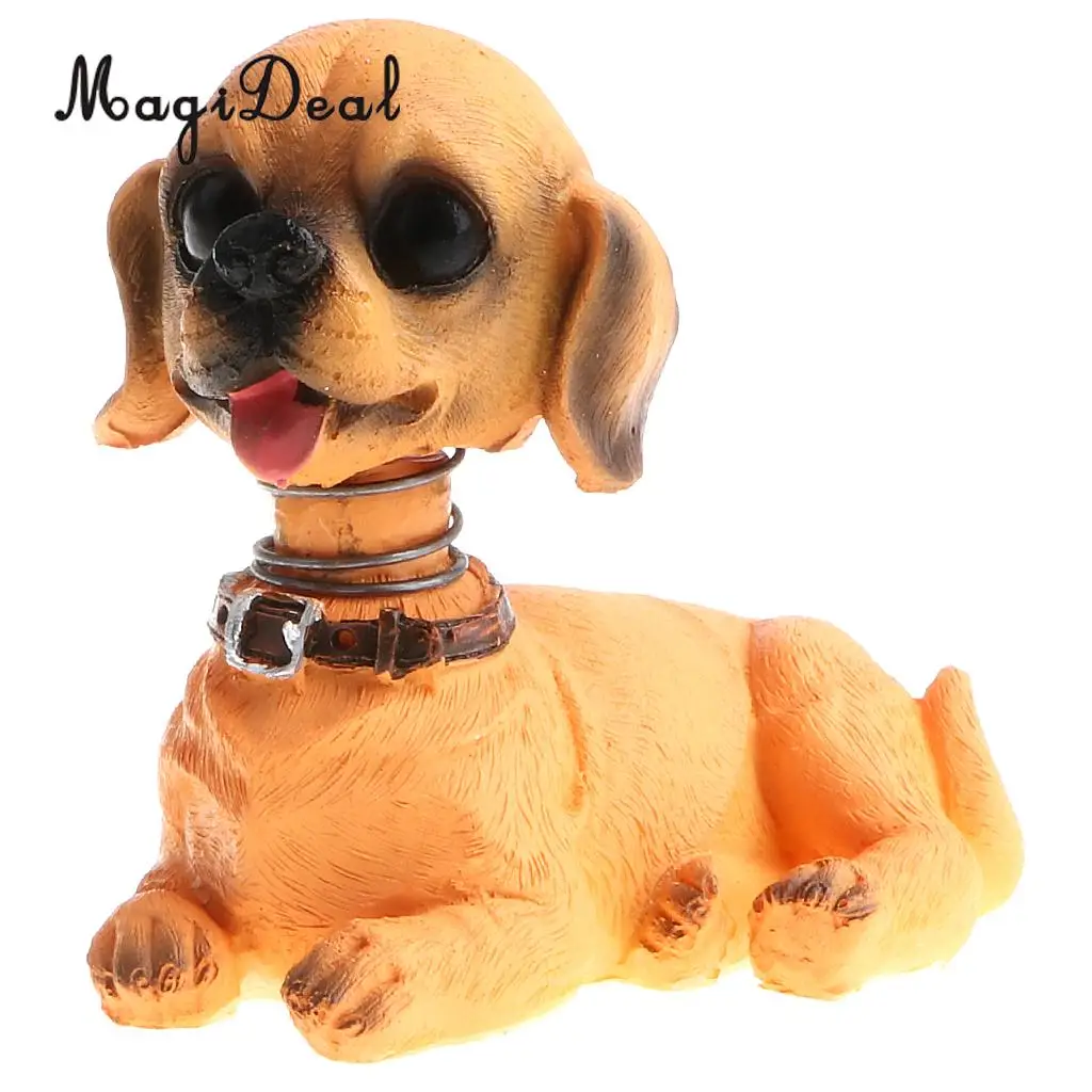 Cute Shaking Head Lucky Dog Puppy Pug Bobbing Heads Bobblehead Toy Aniaml Pet Figures Car Dashboard Auto Decoration