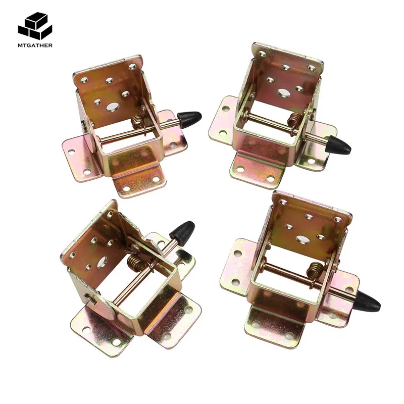 Buy MTGATJER 4Pcs Iron Locking Folding Table Chair Leg Brackets Self Lock