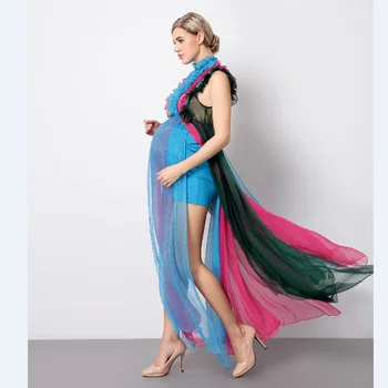 

Maternity Photography Props Pregnancy Clothes Maxi Maternity photography Dress Chiffon Maternity Dress For Pregnancy Photo Shoot