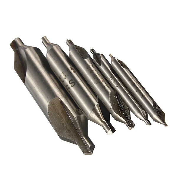 

Fixmee 5 Center Drill Countersinks 60Degree HSS Angle Bit Tip Set Drilling Tool Double Ended free shipping by registered mail