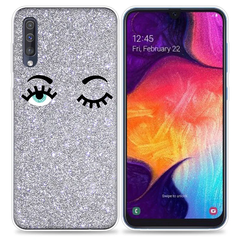 Розовый чехол с принтом ресниц для Samsung Galaxy A50 A70 A51 A71 5G A80 A60 A40 A30 A20 A10 A30s A20e A10s A7 A9 2018
