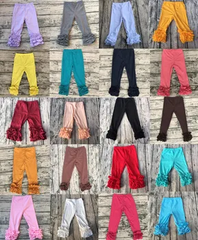 

hot style Toddler Girl Wholesale Children's pearl paper new design fashion toddler crystal photo frame icing pants