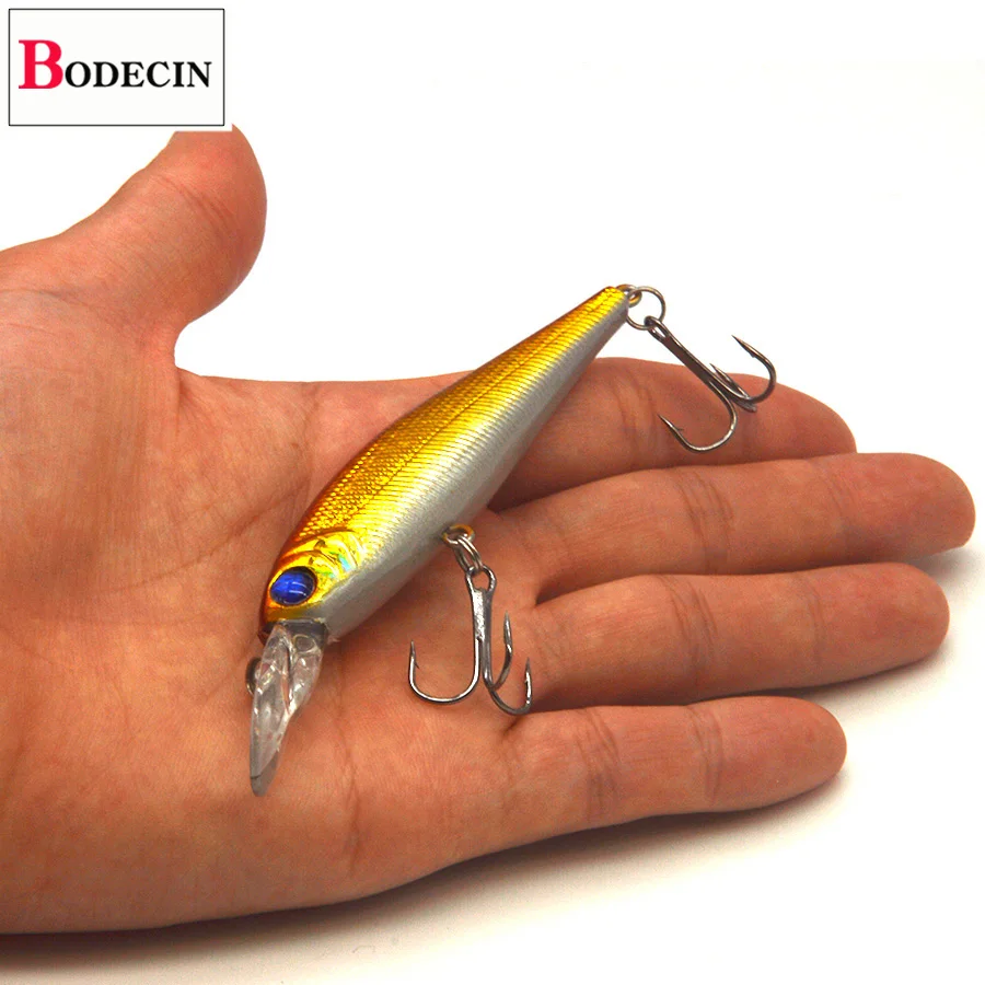 4PCS 3D Eyes Artificial Lures For Fishing Tackle Wobbler Trolling With Hooks Minnow Swimbait Cheap Sea Lures China Laser Bait (14)