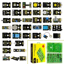 2019 novo! keyestudio novo sensor starter v2.0 kit 37 em 1 caixa (sem placa principal) para arduino kit