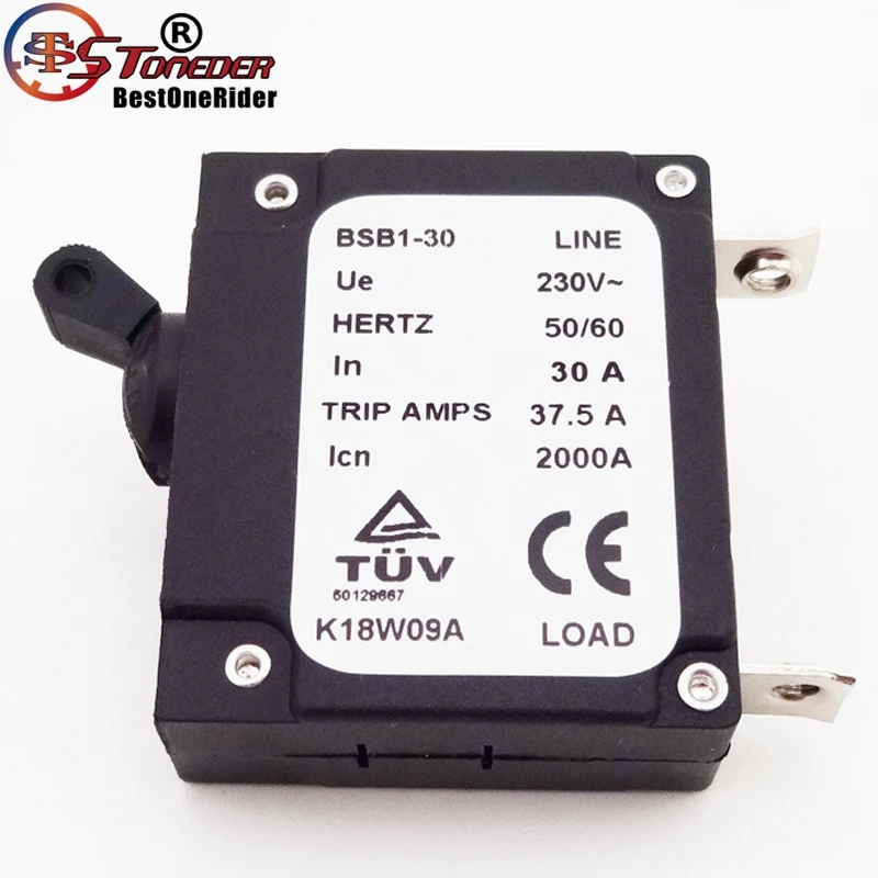 STONEDER 230V 30A генератор автомат защити цепи для BSB1 30 37.5A туда и обратно Ампер 2000A 50 60