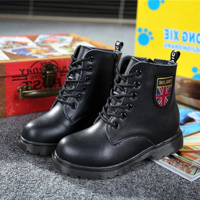 Детские ботинки из натуральной кожи на платформе Размеры 26 38|toddler kids boots|fashion bootskids