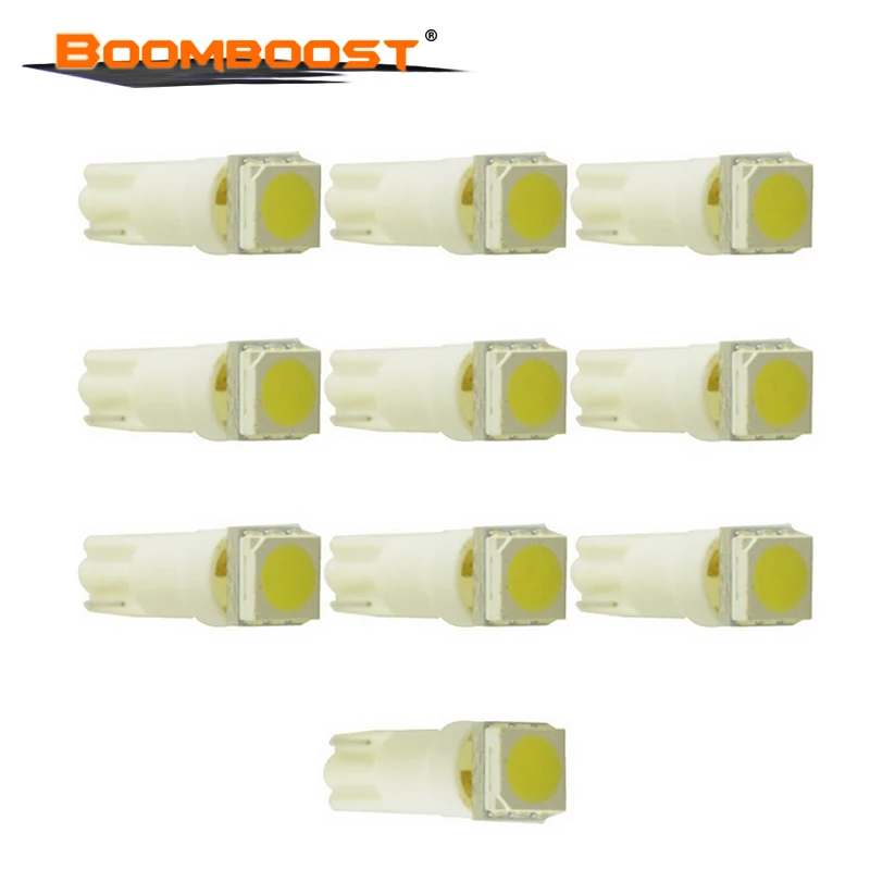 Хит продаж 10 шт./лот автомобильный индикатор T5 1SMD внутренние лампы клиновидная