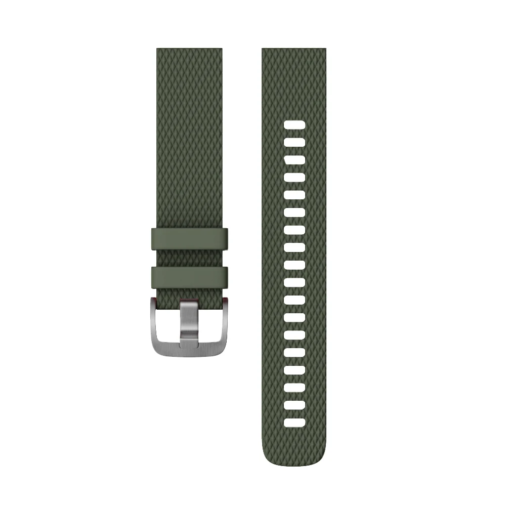 20 мм Ширина силиконовый ремешок для часов Garmin Vivoactive 3 Band спортивный силиконовый браслет для Forerunner 245 645 Smartwatch Band S/L - Цвет ремешка: Army Green