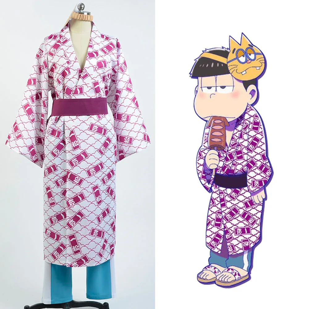 Кимоно Osomatsu-kun Ichimatsu Yukata карнавальный костюм для женщин полный комплект |