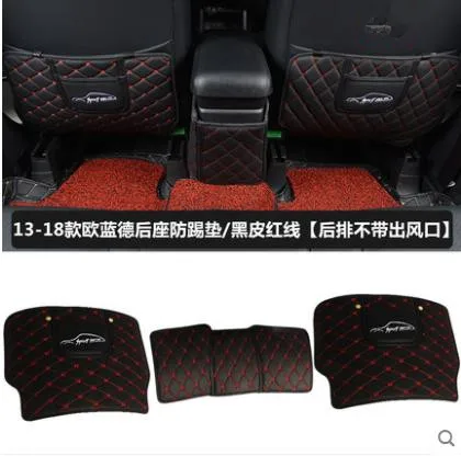 Автомобильные аксессуары подходят для MITSUBISHI outlander 2013- PU сиденья анти-kick Pad 3 шт. набор - Цвет: 13-18Without air out