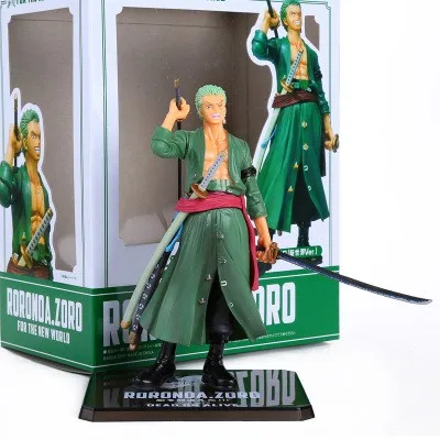

Free Shipping Japanese Anime Roronoa Zoro Action Figure Toys 15cm(6.3") PVC doll with Original Box One Piece