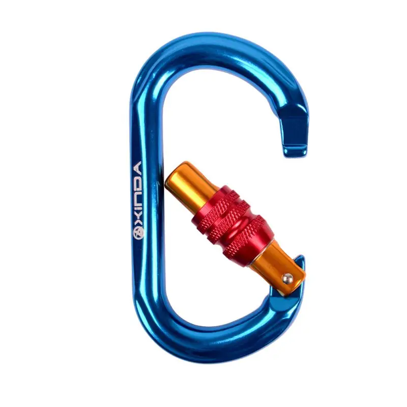 

Professional 25KN Outdoor Climbing Buckle Carabiner O-shape Automatic Lock Carabiner Mountaineering Buckle H5