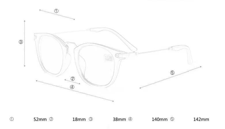 Новые готовые солнцезащитные очки для близорукости модные серые линзы металлические ножки с градусами солнцезащитные очки-1-1,5-2,0-2,5-3,0-3,5-4,0