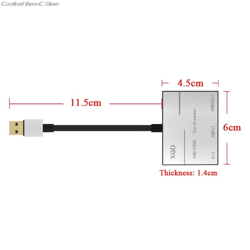 High Speed Aluminium Alloy Camera Photos Card Reader USB3 0 2 0 XQD Portable Flash Memory 5