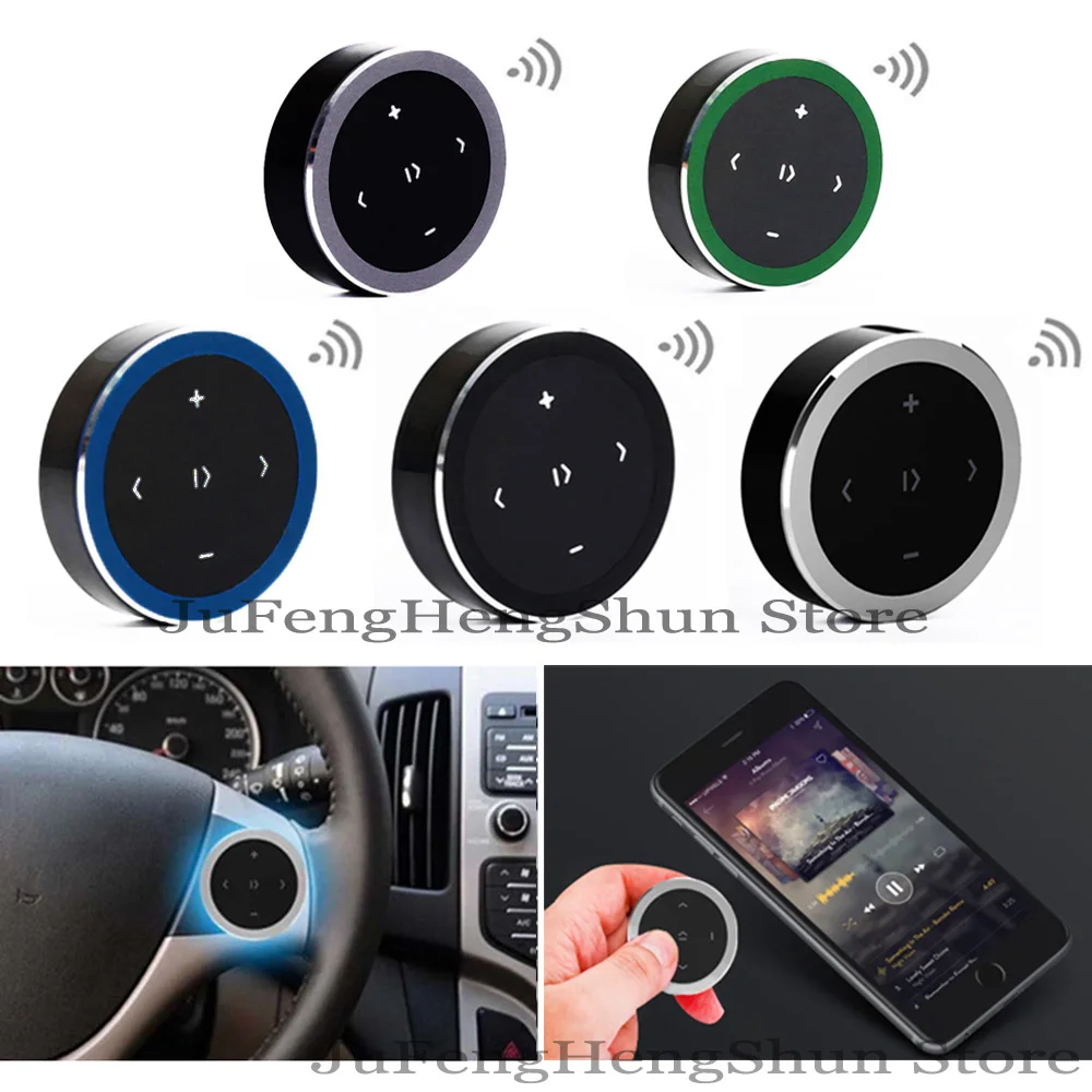 Support Siri Wireless Bluetooth Remote Control For font b Car b font Steering Wheel Music Photo