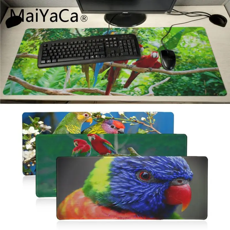 MaiYaCa высокое качество красочные Pajaros прочный резиновый коврик для мыши Коврик