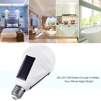 

Camping Bulb Hiking Flashlight Solar 12W Travel Fishing Outdoor Lantern Lamp Emergency Light Super Bright