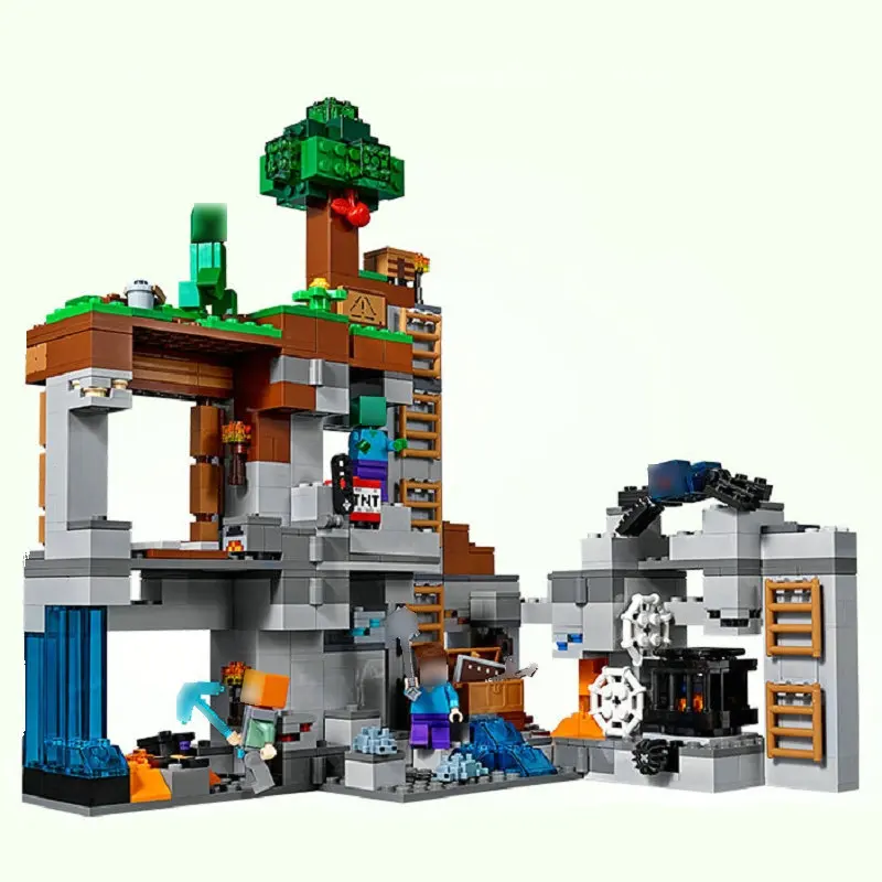

Minecrafted Building Bricks Blocks Series The Bedrock Adventures With Action Figures Compatible LegoINGly Gift For Children