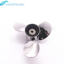 Лодочный мотор Нержавеющая сталь пропеллеры 9 1/4x11-J для Yamaha 9.9HP 15HP лодочный мотор 9 1/4x11-J 63V-45943-10-00 63V-45943-00