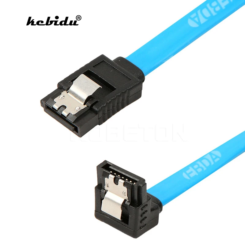 Кабель kebidu 30 см 50 SATA 3 кабель с углом 90 градусов высокоскоростной 6 ГБ/сек. 0 для SDD HDD