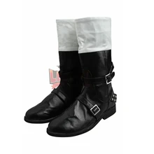 Final Fantasy XV FFXV FF15 Prompto Argentum обувь мужская обувь для косплея черные ботинки