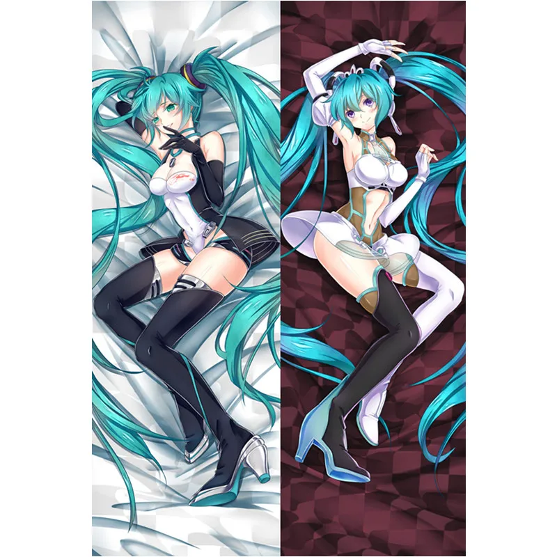 Аниме Hatsune Подушка «Мику Хацунэ» чехлы с названием песни «Hatsune Подушка «Мику Хацунэ» чехол пикантные 3D двухсторонняя постельные принадлежности обниматься тела Чехол настроить HK02A - Цвет: Peach skin