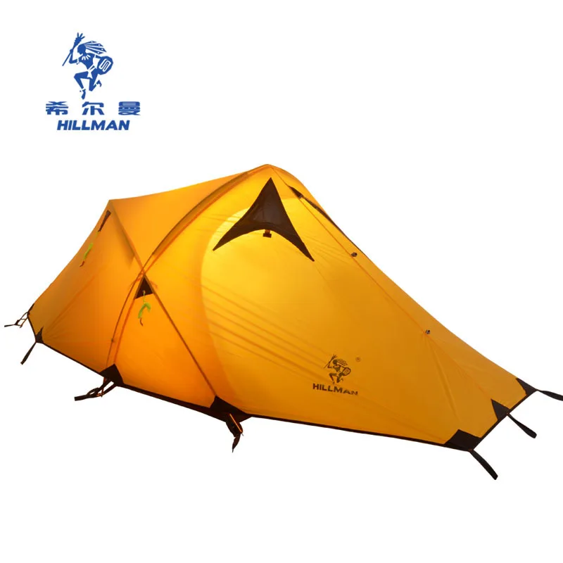 Деревенский большой кемпинговый тент 2-3 человек сверхлегкие палатки открытый двухслойный 20D с силиконовым покрытием pu10000мм походная палатка