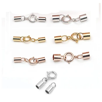 

5-6 MM 925 Silver Spring Clasps Set Sterling Silver Connector For Necklace Bracelet Chain Buckle DIY Jewelry Accessory 5pcs/lot