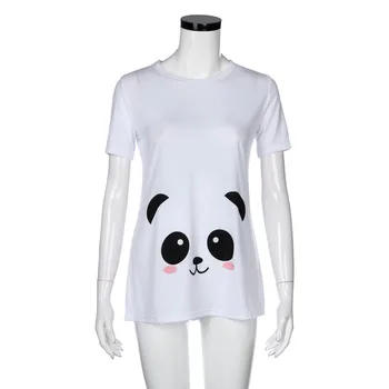 

Summer fashion pregnant women treasure mom cartoon panda print pregnant women shirt baby pregnant women T-shirt