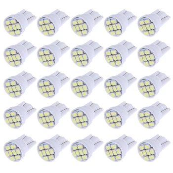 

20Pcs Car-styling Led Interior Car Lights White T10 1206 8SMD Width Lamp W5W Travel Auto Wedge Reading Light-emitting Diode 12V